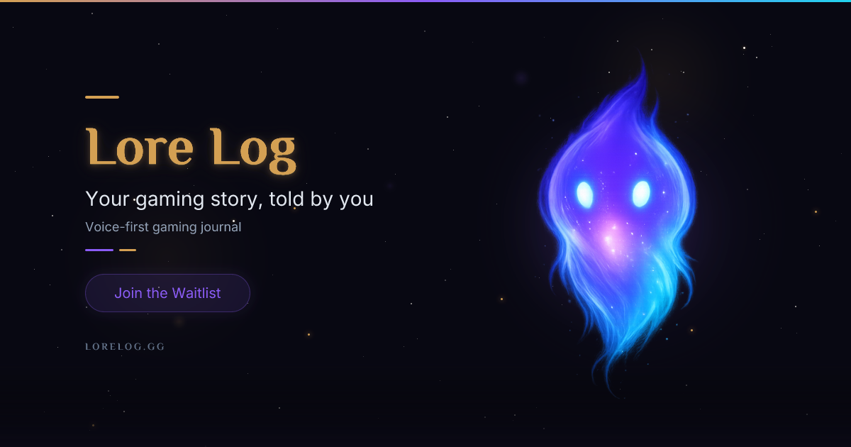 Lore Log — Your Gaming Story, Told by You
